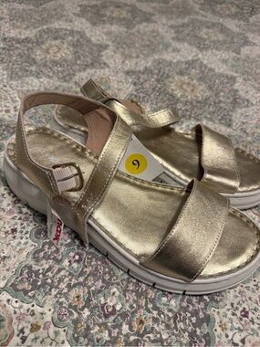 Rizzoli Metallic Gold Women’s Sandals